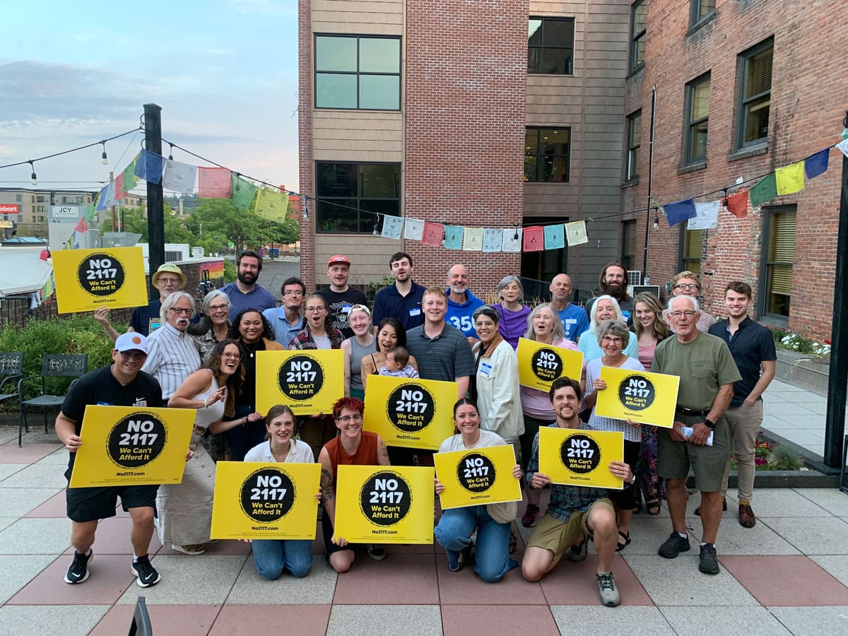 Volunteers preparing for voter engagement in Spokane.